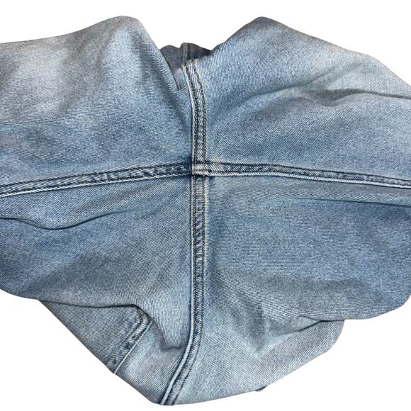 Hollister High Rise Dad Jeans Distressed Light Wash Blue Size 9R 29X31 Americana - Picture 9 of 10